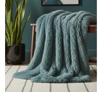 Snug City Cuddly Extra Fluffy Throw Ultra Soft Plush Blanket Sofa Bed Home Decor in Duck Egg Blue | Size: 150 cm × 200 cm Snug City Duck Egg Blue 150 cm × 200 cm