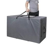 Cuddly Nest Folding Mattress Storage Bag - Heavy Duty Carry Case for Tri-Fold Guest Bed (Fits 4" Twin & Twin XL, Grey)