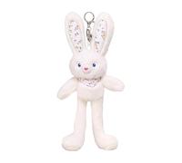 Cuddly Pull-Up Bunny Plush Toy, Bunny P-lush Keychain, B-unny Plush Bag Charm, For Backpack Handbag Purse Decoration Birthday Holiday Travel Gatherings School