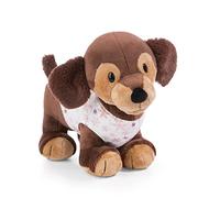 Cuddly soft toy dachshund Skida 38cm brown standing - Sustainable soft toy made of soft plush, cute soft toy to cuddle and play with, for children & adults, great gift idea