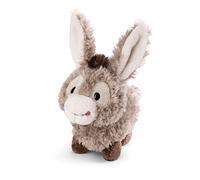 Cuddly soft toy donkey Donkeylee 18cm grey standing - Sustainable soft toy made of soft plush, cute soft toy to cuddle and play with, for children & adults, great gift idea