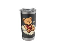 Cuddly Teddy on Clouds Stainless Steel Insulated Tumbler