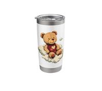 Cuddly Teddy on Clouds Stainless Steel Insulated Tumbler