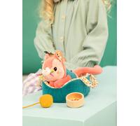 Cuddly toy animal and its LILLIPUTIENS basket rose