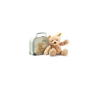 Cuddly Toy Bear Jimmy in Suitcase, Cute Stuffed Toy, Boys, Girls & Babies from 0 Months, Soft Cuddly Friends, Plush Toy 25 cm, Light Brown, 113918