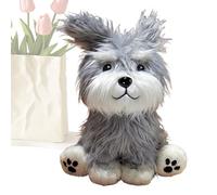 Cuddly Toy Dog - Plush Dog Decorative Figure for Table - Collectable Soft Toy Model as Decorative Figure for Various Rooms