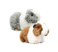 Cuddly Toy Guinea Pig 2pcs Super Soft Small Guinea Pig Plush Toy Teddy Stuffed Animal Funny Companions for Cuddling, Napping & Home Decor Baby Children's Gift for Easter Christmas Girls Boys