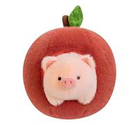 Cuddly Toy Pink Apple Pig Plush 2 in 1 Detachable Multifunctional Super Soft Pig Apple Stuffed Animal Funny Interesting Companions for Cuddling Home Decor Kids Gift for Christmas Girls Boys - 36cm