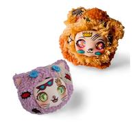 Cuddly Toy Set of 2 Lion & Kitty, Cute Plush Toy for Children Adults, Companion for Backpack, Satchel, Bag, Kawaii Stuffed Toy, Action Collectible Figures, Gift for Boys Girls Friends