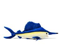 Cuddly Toy Swordfish Fish Plush Toy Sailfish Super Soft Fish Stuffed Sea Animal Oceanarium Souvenirs for Cuddling, Napping & Home Decor Baby Kids Gift for Easter Christmas Boys Girls (45cm, blue)