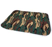 Cuddlz Green Camouflage Pattern Fleece and White Plastic Reversible Extra Large Nappy Diaper Changing Mat