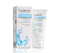 Cuderm Hand Cream 75ml (Alcohol Free) Fast Absorbing Moisturiser for Dry Skin, Eczema on Hands | Hypoallergenic | Vegan | Unscented | Steroid Free