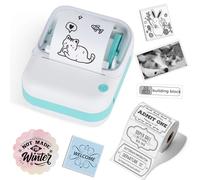 cudinham B3 Label Printer, Bluetooth Thermal Label Printer with Printing Paper, Portable Mini Sticker Printer Supports 12-57mm Papers for Notes, Home, Office, Photos, Compatible with iOS