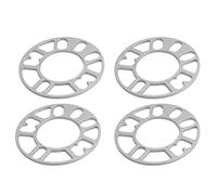 Cudisoewer 4Pcs Aluminum Wheel Spacers Shims Plate Auto Wheel Spacers 5mm Stud for 4X100 4X114.3 5X100 5X108 5X114.3 5X120