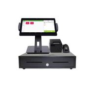 CUDTAPI Electronic Cash Register Drawer for POS System 10 Inch System Tablet POS Cash Register With 80mm Printer, Bluetooth Scanner For Retail, Restaurant for Small Businesses(With cash box)
