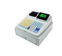 CUDTAPI Electronic Cash Register Drawer for POS System C50 Ziguang Banknote, Can Print Receipts, One Machine, Multi-purpose Cash Register, English Version, Dual Screen Display for Small Businesses