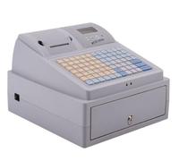 CUDTAPI Electronic Cash Register Drawer for POS System Electronic Cash Registers POS Printer, Multifunctional Supermarket Milk Tea Only Support English for Small Businesses(Bianco)