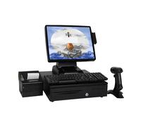 CUDTAPI Electronic Cash Register Drawer for POS System Touch Screen Cash Register With FVD for Small Businesses