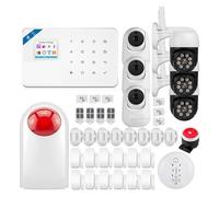 CUDTAPI Smart Alarm GSM Tuya Home System Kit Wireless Security 3MP IP Camera Control Autodial Siren