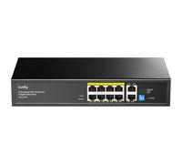 Cudy 10 Port Gigabit PoE+ Unmanaged Switch, 8 PoE 120W, Metal, GS1010PE | 8x GbE 802.3af/at 30W, 2x GbE upstream, 20 Gbps capacity, port isolation/250m mode, watchdog, per-PoE LED, SPCC body