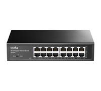 Cudy 16 Port Gigabit Unmanaged Switch, 32Gbps Switching Capacity, GS1016 | 16x GbE, wire-speed throughput, 2K MAC, 16K jumbo, port isolation/250m mode, SPCC body, 200x118x44mm, tabletop install