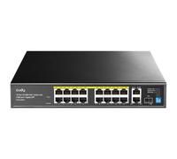 Cudy 19Port 10/100Mbps PoE+ Unmanaged Switch,16PoE 200W, FS1018PS1