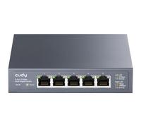 Cudy 5-Port Multi-Gigabit Ethernet Switch, 5 2.5Gbps Ethernet RJ45 Ports, Full 2.5Gbps Ports, Loop Detection, 802.3az Energy saving, Desktop or Wall Mount, Fanless Design, HS105