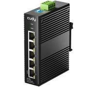 Cudy 5-Port Gigabit Industrial Switch DIN Rail Metal Housing, IG1005 | 5x GbE rugged, port isolation/250m mode DIP, plug & play, IP40, -40 to 85C, dual DC input, 6kV lightning protection