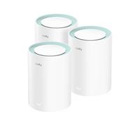 Cudy AX1500 Wi-Fi 6 3-Port Gigabit Mesh System, 230 m², M1500 3-Pack | 1201+300 Mbps Dual-Band wifi 6, 3x GbE ports, seamless mesh, WireGuard/PPTP/L2TP VPN, App & Cloud control, Fast Roaming