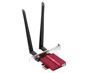 Cudy AX5400 Wireless WiFi 6E PCIe Card for PC, Bluetooth 5.2, AX210 Module Inside, Bluetooth 5.2/5/4.0, 802.11ax/ac/a/b/g/n, Windows 11,10, WE3000S V2