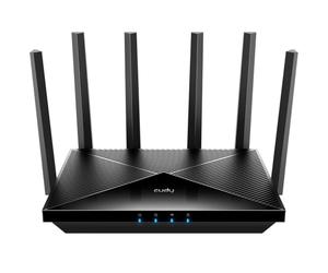Cudy BE6500 WiFi 7 Router Dual Band Gigabit Gaming Router, 6500Mbp, VPN Client and Server, Cudy APP Control, Broadcom 2 GHz Quad-Core CPU, WR6500