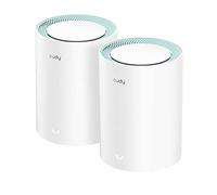 Cudy Dual Band AX1500 WiFi 6 Mesh Wi-Fi System, Replaces Routers and Extenders, Covers up to 170 m², 3 Gigabit Ports per Unit, Supports Ethernet Backhaul - Pack of 2 M1500