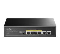 Cudy FS1006P 6-Port 10/100M PoE Switch 60W, CCTV Mode, Pd Detection, Fan-Less, Steel Case, Desktop and Wall-Mount, 802.3at/af