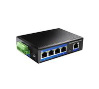 Cudy 5-Port Gigabit PoE Industrial Network Switch, 802.3af/at PoE, DIN-Rail IP40, Polarity Reverse & Short Circuit Protection, Broadcast Storm Prevention, IG1005P (Power Supply Not Included)