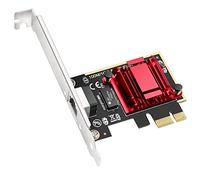 Cudy PE25 2.5Gbps PCI Express Network Adapter, 2.5GBase-T PCIe Card, RTL8125 NIC, Wake on LAN, Flow Control, Low Profile Bracket, Windows 10/8 / 8.1/7, Windows Server 2012, 2008, Linux