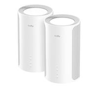 Cudy Tri-Band WiFi 7 BE11000 Wireless Mesh Router, Whole Home Mesh System, 6-Stream 10 Gbps, 4 × 2.5G Ports, MU-MIMO, Multi-VPN, Cudy APP, Smart Internal Antennas, M11000 2-Pack
