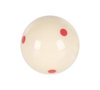 Cue Ball - 57.2mm Red Dot Training Billiard Ball | Crystal Resin Pool Table Cue for Chinese Black Eight & American Standard Games | Precision Practice Accessory