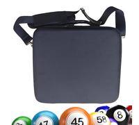 Cue Ball Case - Travel Bag for Pool Balls | Large Capacity Holder with Carry Handle and Shoulder Strap for Nights Enthusiasts Indoor Billiard Outdoor Hall Tournaments Home Travel