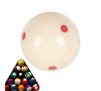 Cue Ball - Resin 5.72cm | Standard Pool Billiard Ball | 6 Red Dot Cue Balls | Practice And Tournament Equipment Standard 52.5mm Resin Redpoint Balls 6 Dot Practice 2 1/16 Balll Machine Game
