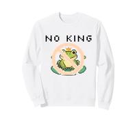 Cue Frog Pixel for America Political Protest Design No King Sweatshirt