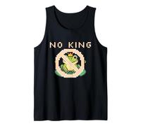Cue Frog Pixel for America Political Protest Design No King Tank Top
