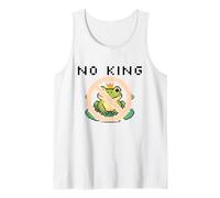 Cue Frog Pixel for America Political Protest Design No King Tank Top