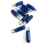 cueball16 10 x Blue Fruit Machines Bulbs - 5mm SMALL-T5-12v-1.2w Wedge Lamps