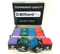 cueball16 12 PIECES 1 "BOX Of MIXED GREEN BLUE RED PURPLE Snooker or Pool Cue Tips CHALKS