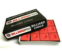 cueball16 12 Pieces/Blocks of RED Tournament Quality Snooker or Pool Cue Tips Chalks