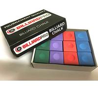 cueball16 12 Pieces BOX of Tournament Quality Snooker or Pool Cue Tips Chalks (MIXED)