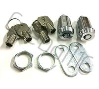 cueball16 2 x HIGH SECURITY BARREL ROUND KEY LOCKS For FRUIT/QUIZ MACHINES & POOL TABLES