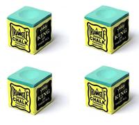 cueball16 4 pcs of Green TRIANGLE Pool Snooker Cue Tip Chalk