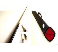 cueball16 57" 2-PIECE CENTRE SPLIT High Gloss Finish POOL or SNOOKER CUE with SOFT CASE - Gift
