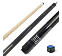 CUEBAR Pool Cue, 58 Inch Pool Sticks for Adults, 2-Piece House Bar Billiard Cue Stick with 3D Grip, Pool Table Sticks for Men Women - Black,21 Oz